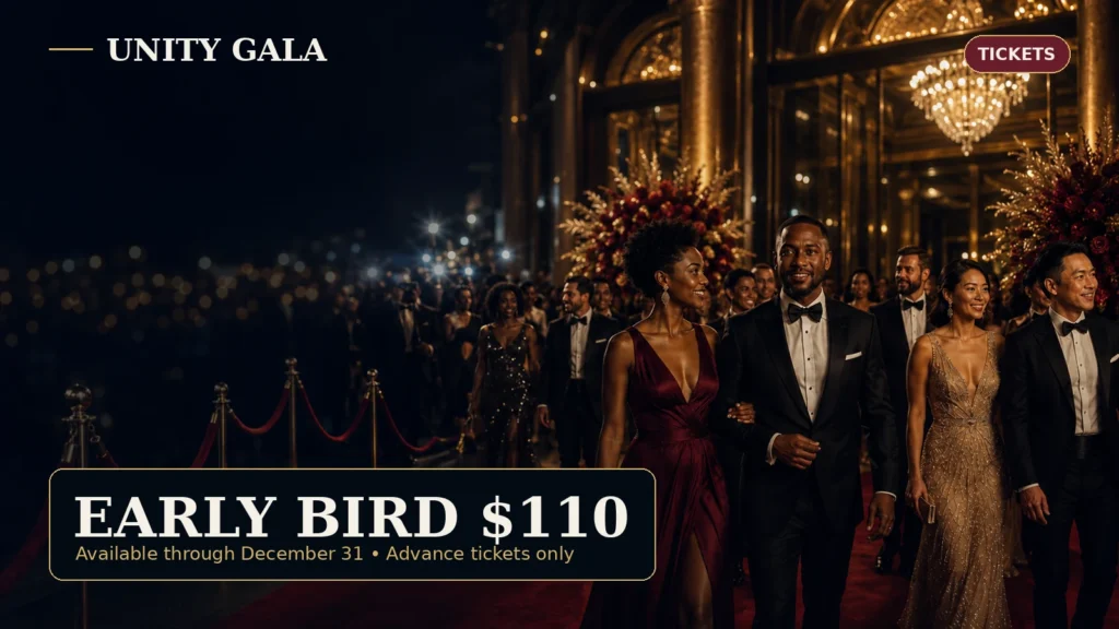 Early Bird Unity Gala Tickets Now Available